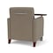 Lesro Siena Lounge Reception Guest Chair W/ Swivel Tablet, 27 in W 29.5 in L 32.5 in H SN1101 - alternate 2